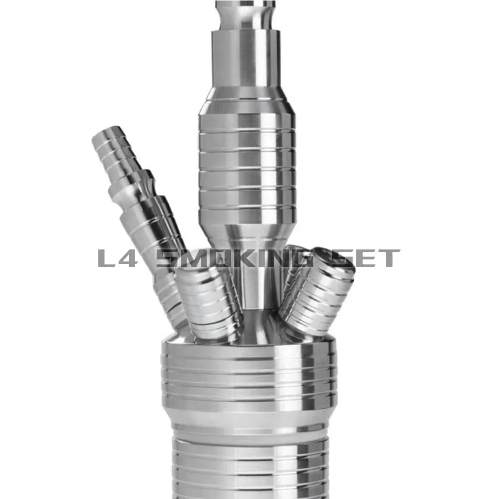 Stainless steel hookah pot Dschinni Arab hookah bar KTV with four tubes of light