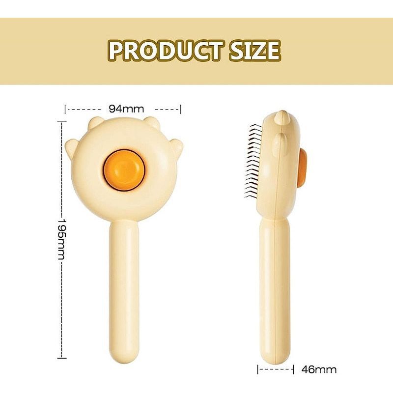Cat Brush Pet Hair Removal Brush Cat Comb Pet Grooming Brush for Cats Dogs Pets Hair Remover Massages Puppy Kitten Accessories - Jointcorp
