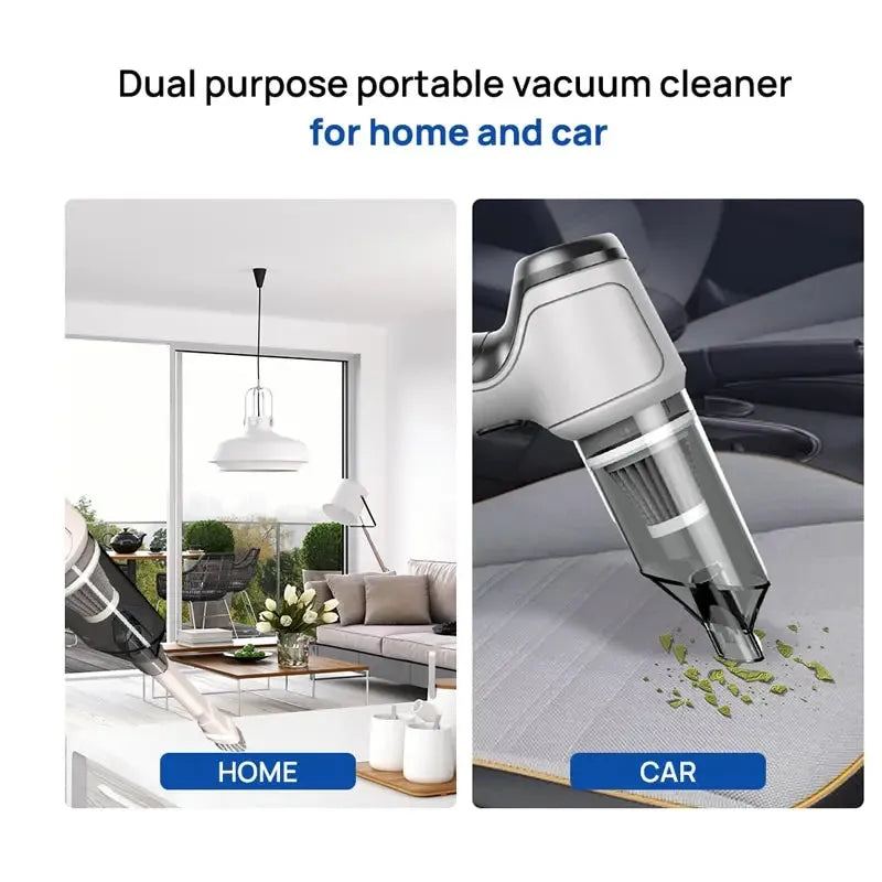 Vacuum Cleaner Suction Blowing Three in One Wireless Charging Car Handheld High Power Car Interior Dual Purpose Vacuum Cleaner