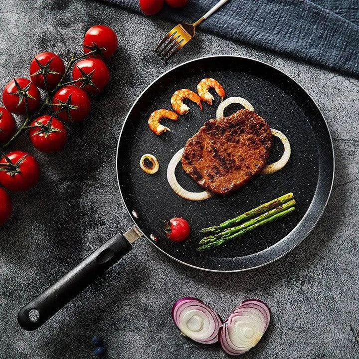 8-inch Aluminum Non-stick Surface Saute Pan Household Kitchen Frying Pans Multi-purpose Simple Durabl Long Handle Anti Scald Pot