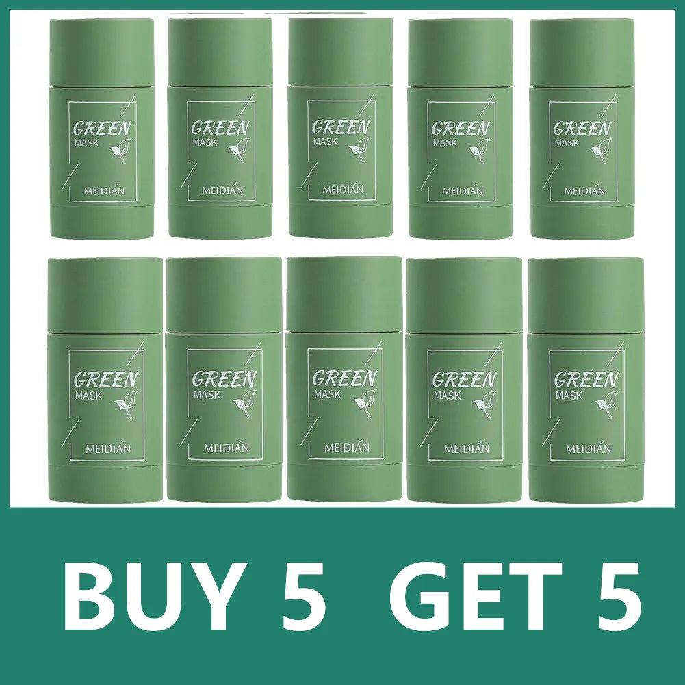 40ml Remove Blackhead Green Tea Solid Mask Clean Stick Mask Facial Dispel Acne Blemish Shrink Pores Korean Skin Care Multipack
