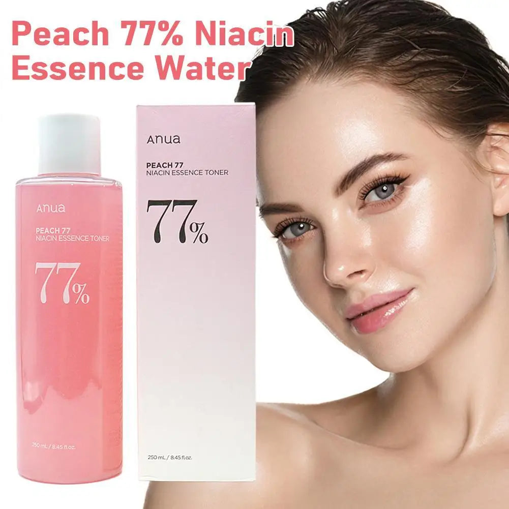 Peach 77% Nicotinic Acid Essence Conditioning Toner 250mL Moisturizing Brightening Facial Skin Korean Cosmetics