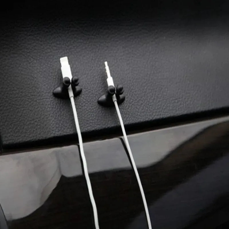 Car Dashboard Mobile Phone Cable Manager Charger Cable Line Organizer Clasp Clamp Auto Interior Accessories Car Decoration
