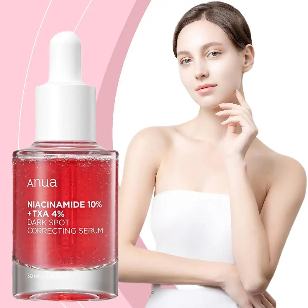 Black Spot Correction Facial Serum Whitening Fade Dark Stain Essence Liquid Reduces Fine Line Improves Dull Skin Face Care Serum