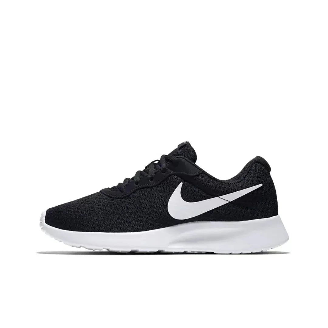 Nike Tanjun Men and Women Non-Slip Low Top Sneakers Breathable Black Oreo Running Shoes 812654-001