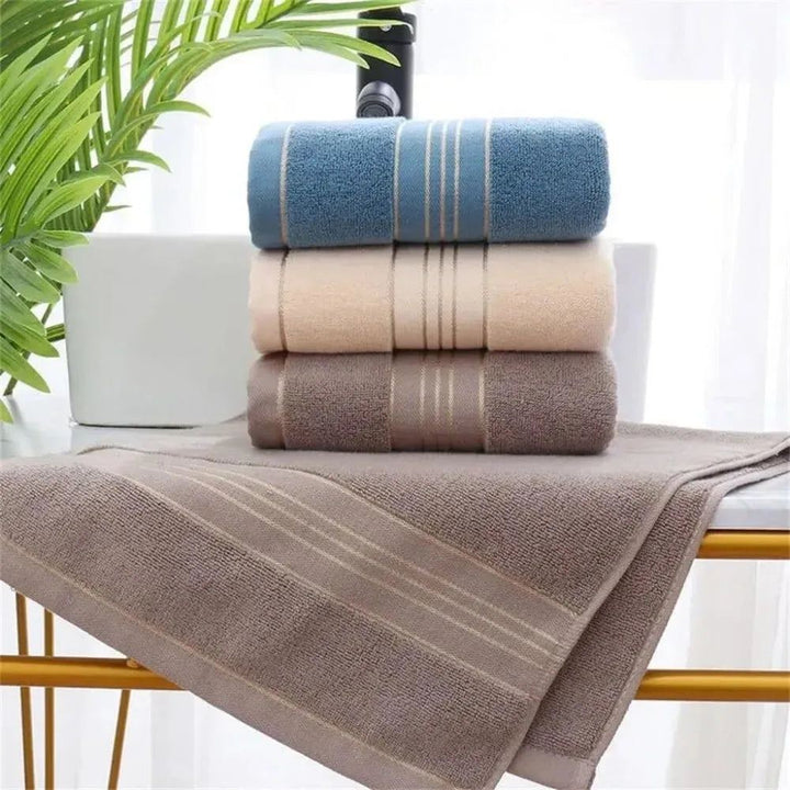 1PCS Thickened Absorbent Towel Pure Cotton Quick Absorbent Soft Quick Dry Thickened Face Towel Drying Bathrobe Home Textile
