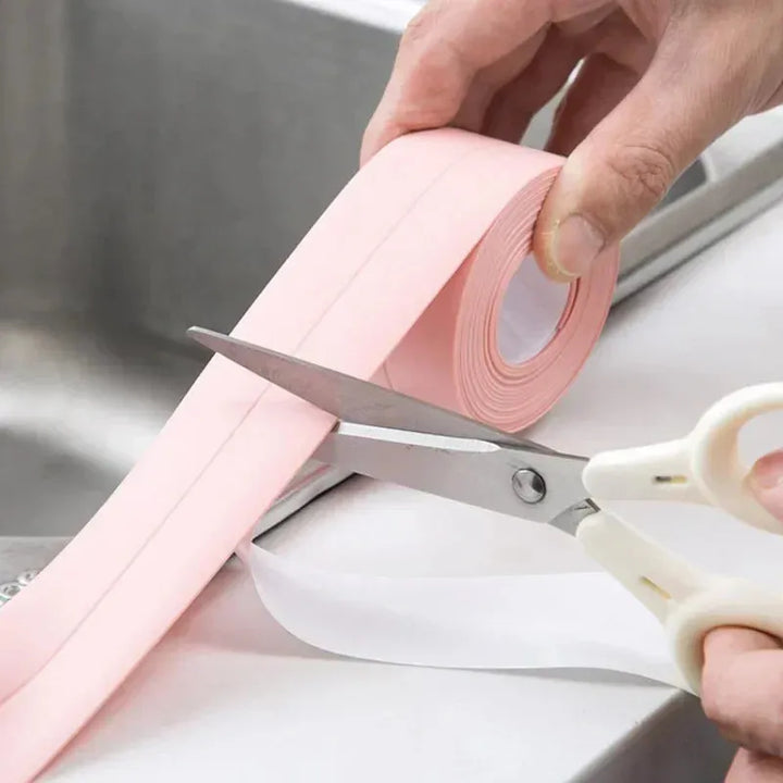 2023 New Bathroom Kitchen Shower Sink Bath Sealing Strip Tape Caulk Strip Self Adhesive Waterproof Wall Sticker Sink Edge Tape