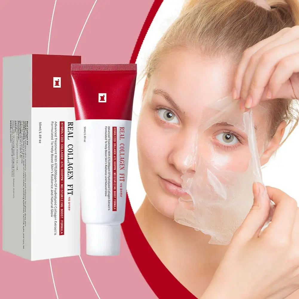 Korean Deep Collagen Mask Overnight Wrapping Peel Off Facial Mask Anti Wrinkle Lifting Skin Care Deeply Hydrate Woman Night Care