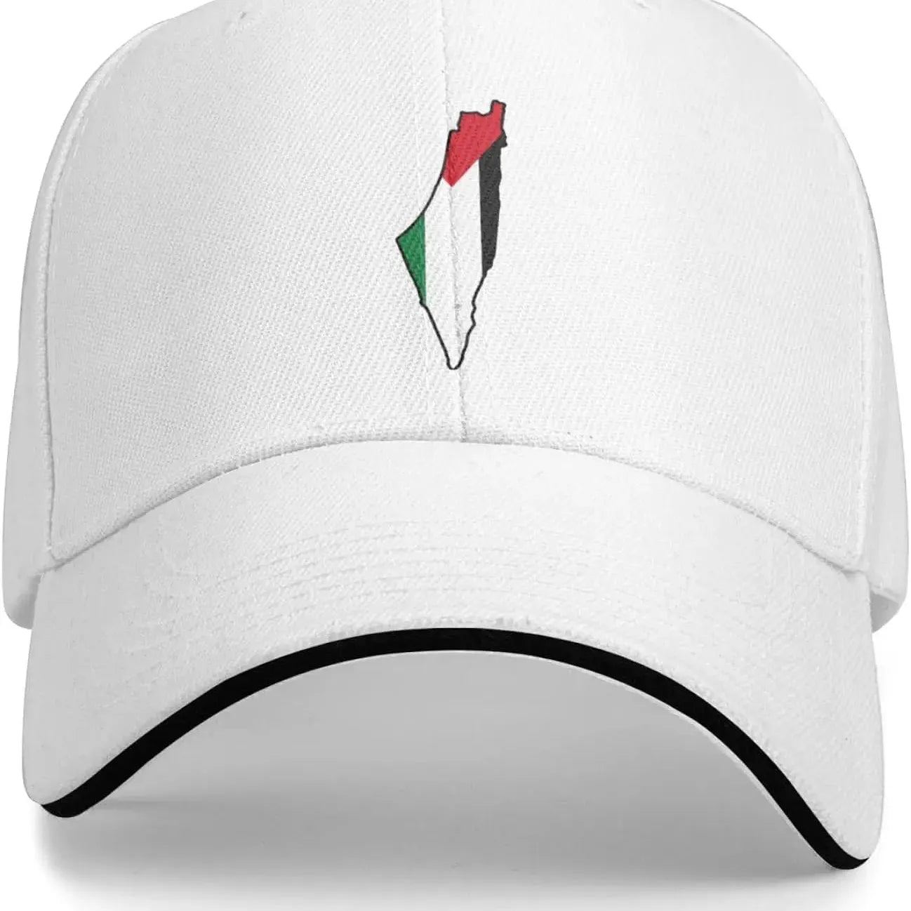 Vintage Baseball Cap for Men Women Vintage Flag Map of Palestine Palestinian Dad Hat Adjustable Black