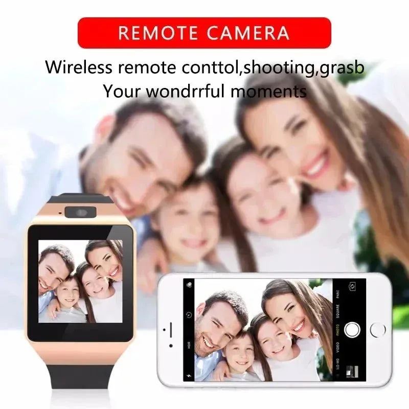 SIM Card DZ09 Mobile Smartwatch Sleep Monitor Phone Watch Fitness Tracker Remote Control Music Camera Watch
