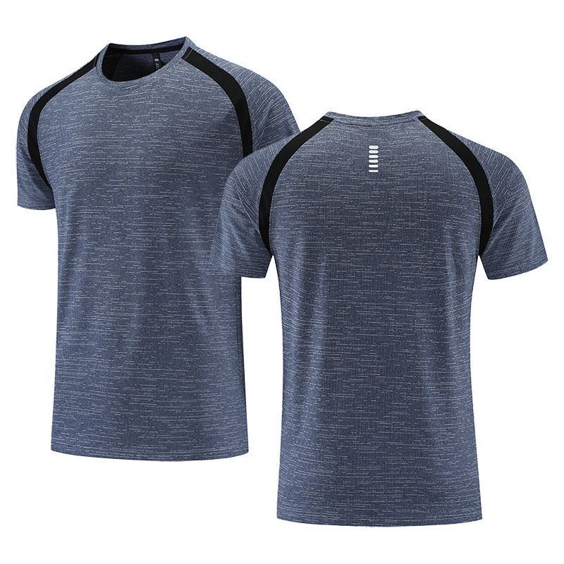 Quick Dry Men Running T-shirt Fitness Sports Top Gym Training Shirt Breathable Jogging Casual Sportswear - Jointcorp