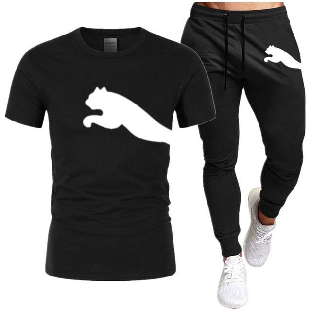 Men's Suit Fashion Sportswear Men's Short Sleeve T-shirt + Tracksuit Men's Casual Men's Wear Men's Jogging Suit