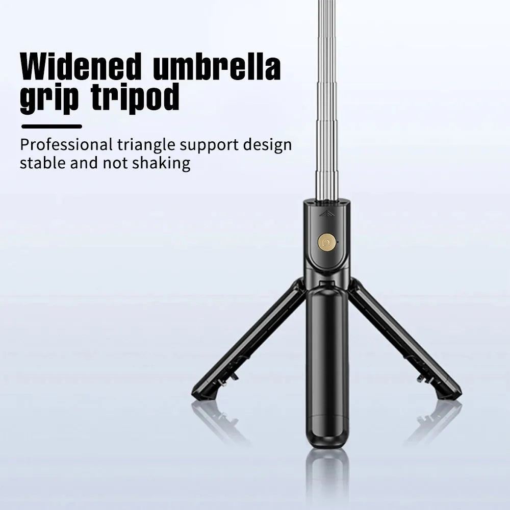 Wireless Selfie Stick Tripod Stand with Light Bluetooth Remote Extendable Tripod for iPhone Mobile Phone Tiktok Live Streaming