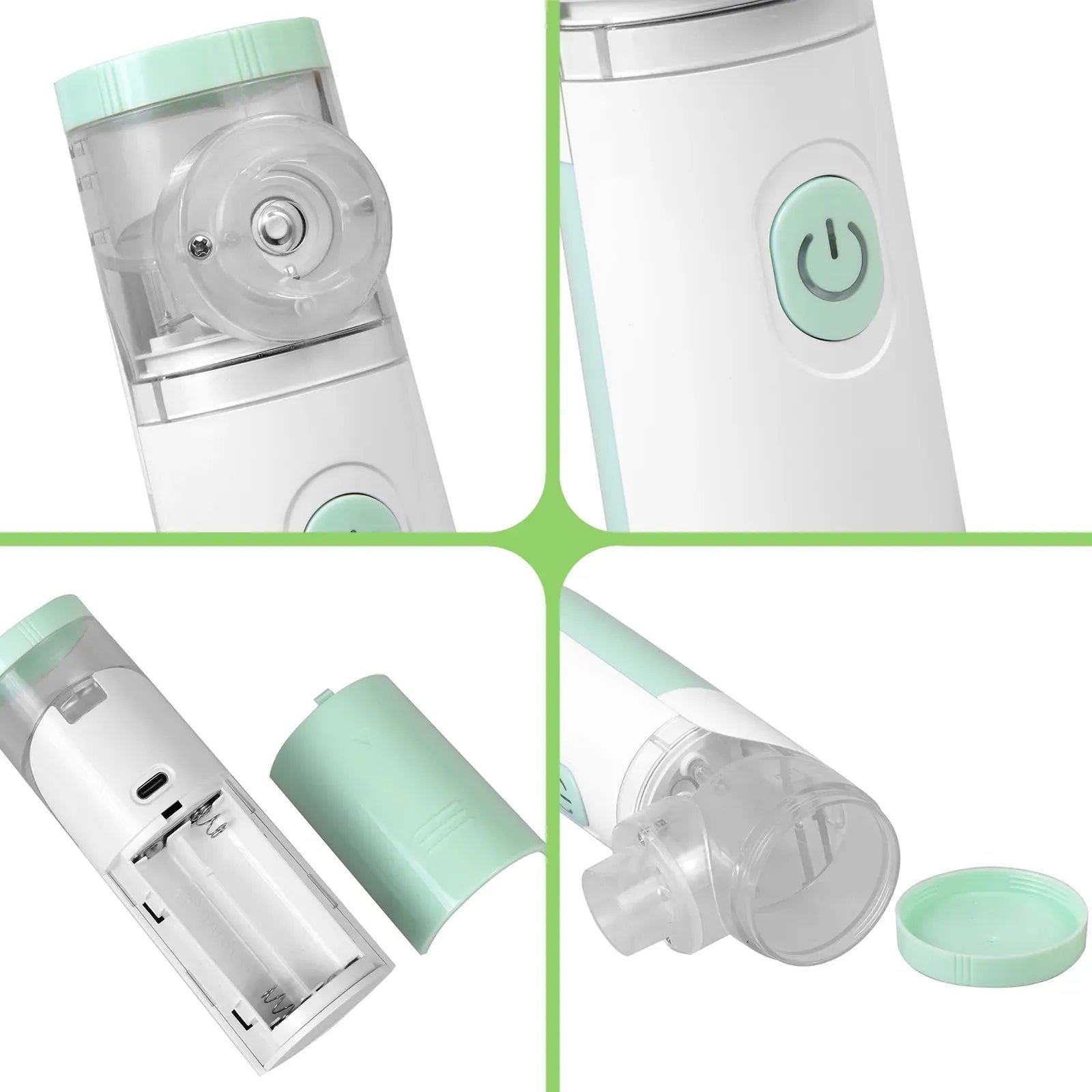 Portable Mini Nebulizer Silent Handheld Inhaler Ultrasonic Nebulizer Medical Grade Atomizer Baby Kids Adult for Cough Asthma