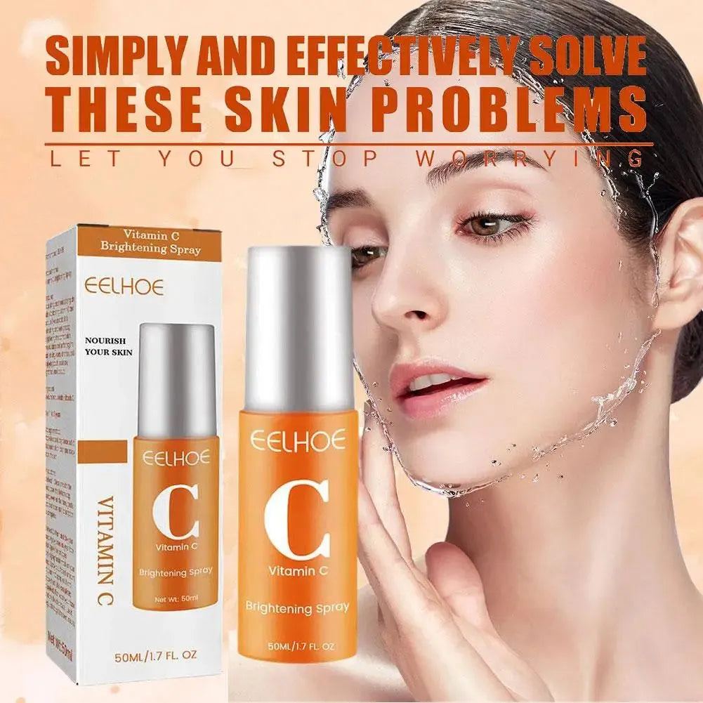 Vitamin C Moisturizing Mist Hyaluronic Nourishing Essence Improve Skin Elastic Fresh Skincare Weightless Water Spray Serum