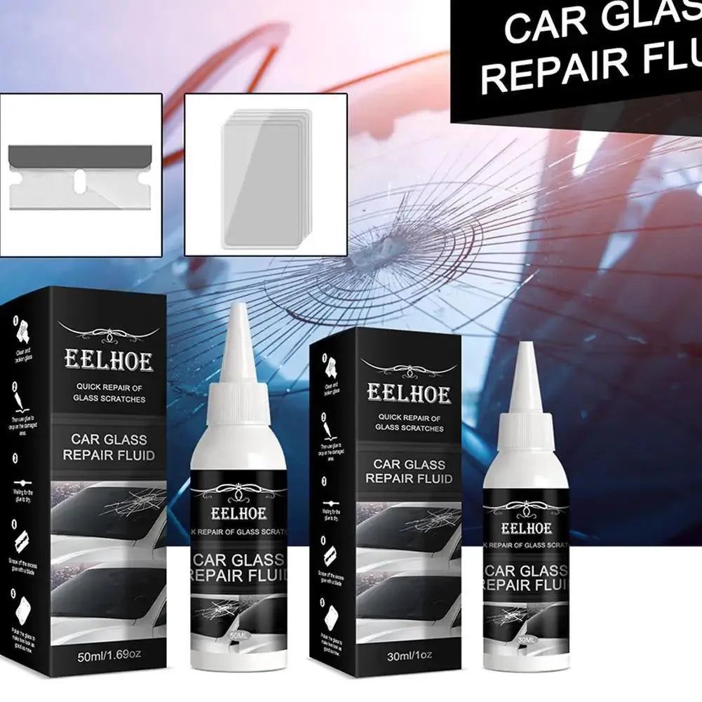Glass Repair Glue Windshield Repair Kit Crack Chip Glass Repair Set DIY Glue Tool Quick Fix For Chips Cracks Car Accessories