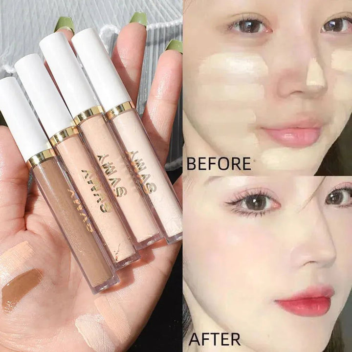 Moisturizing Liquid Concealer Cream Skin Brighten Matte Foundation Contour Bronzer Dark Circles Cover Waterproof Concealer