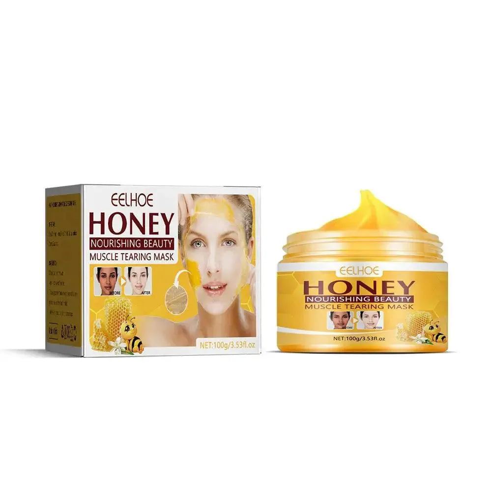 Honey Brighten tear-off mask skin whitening fade spots Firming pores white facial care bright moisturizing clean Beauty T1R7