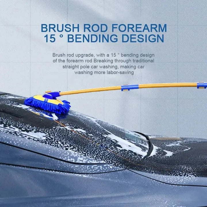 Car Wash Mop Cleaning Brush Car Wash Brush Telescopic Long Handle Mop Curved Rod Soft Brush Car Cleaning Tools Supplies