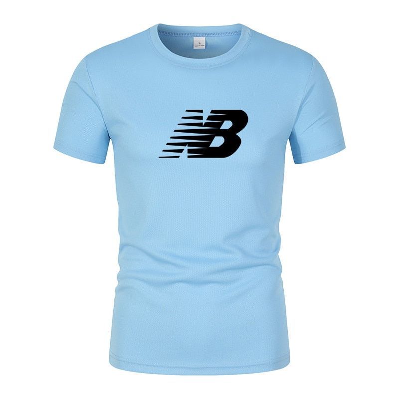T-shirt for men's quick dry casual round neck short sleeve