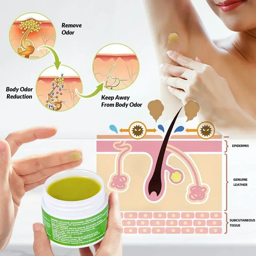 Underarm care body refreshing and long-lasting aromatic cream