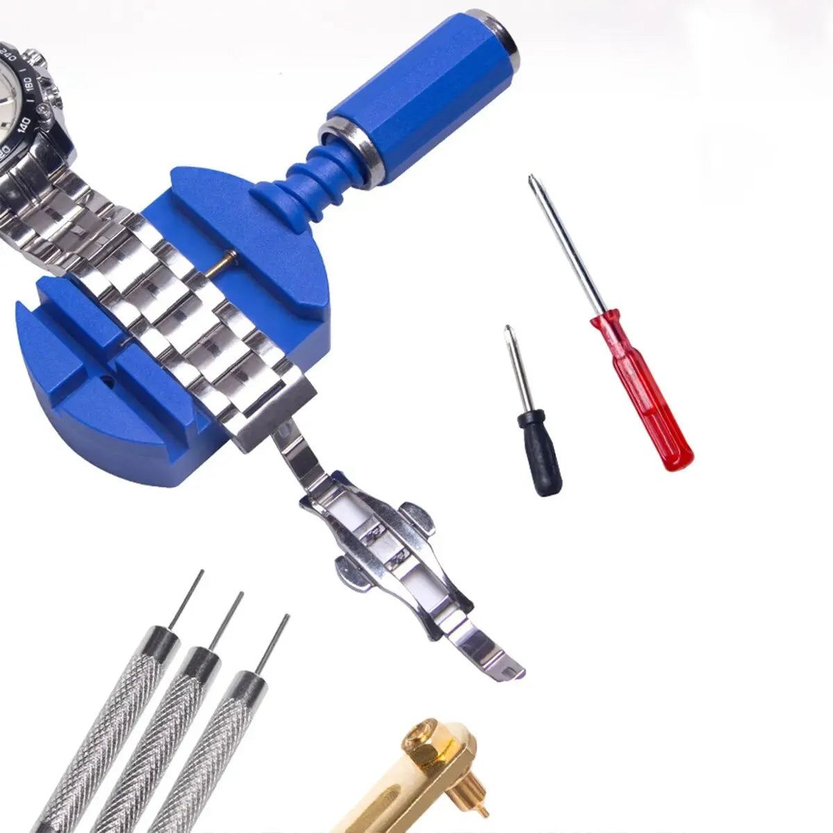 16pcs Watch Repair Tool Kit Watchmaker Link Pin Remover Case Opener Spring Bar Horlogemaker Gereedschap Clock Repair Set