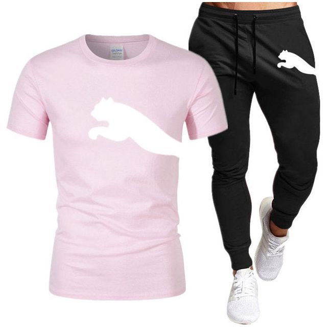 Men's Suit Fashion Sportswear Men's Short Sleeve T-shirt + Tracksuit Men's Casual Men's Wear Men's Jogging Suit