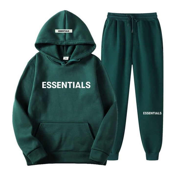 Men's Hooded Sweatshirt Suit Pure Cotton Couple Jogging Sweatshirt Street Sportswear - Jointcorp