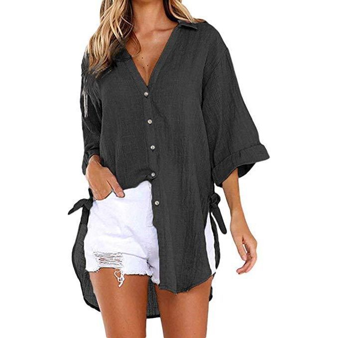 Casual Elegant Loose Comfortable Solid Streetwear Women Clothes Vintage Y2k Tops Tshirts Women Clothing Shirts for Women Fashion Plus size - Jointcorp