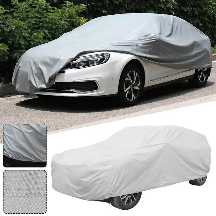 Car Cover Outdoor Protection Full Snow Cover Sunshade Dustproof Protection Cover Universal For Hatchback Q2O9