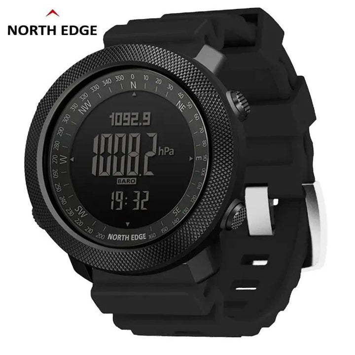NORTH EDGE Men's Sport Digital watch Compass waterproof 50m Wristband