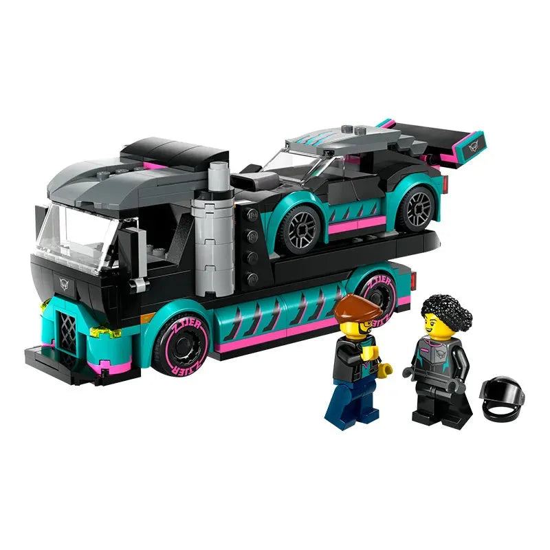 LEGO City 60406 Racing And Car Transport Vehicle Puzzle Building Block Children's Toys