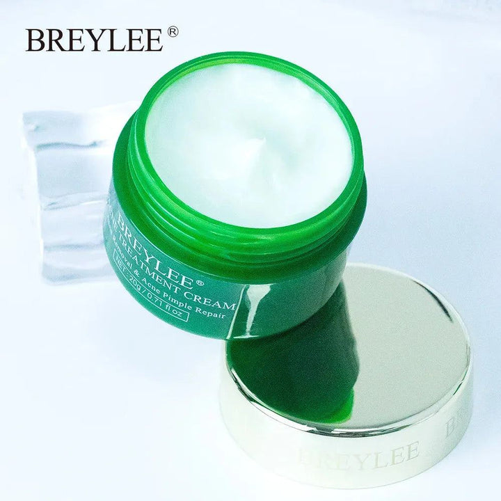 BREYLEE 20g Acne Treatment Cream Anti Acne Face Cream Pimple Removal Spots Oil Control Shrink Pores Moisturizing Skin Care Serum