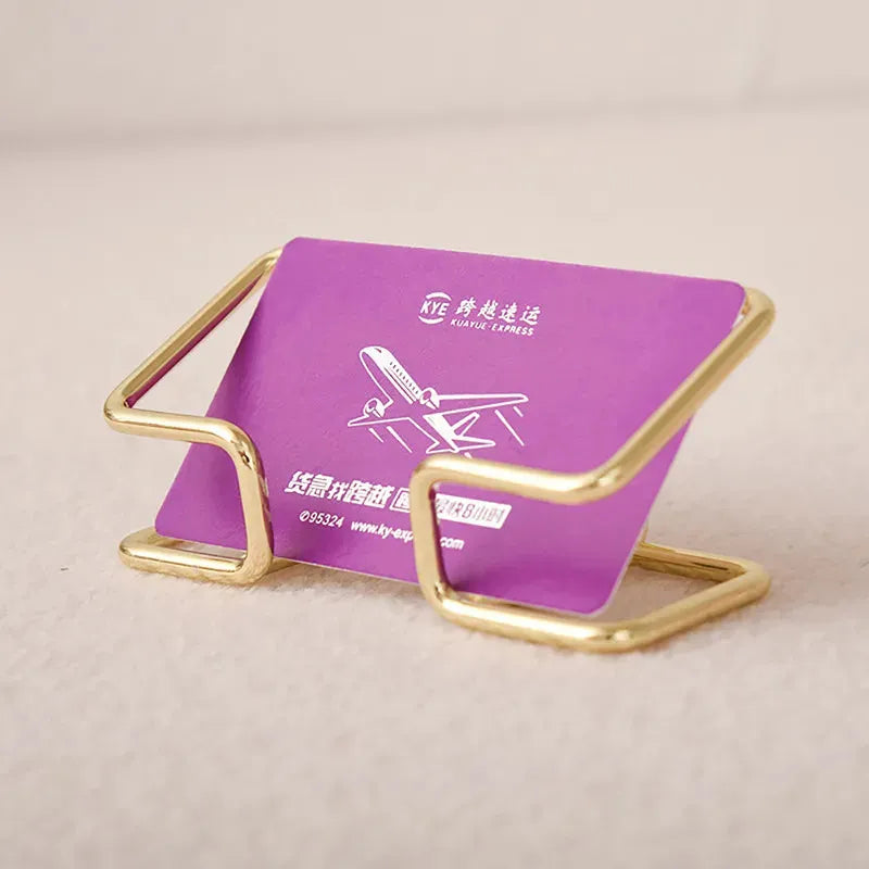 Business Card Holder Desk Bracket Cards Organizer Office Gift Display Holders