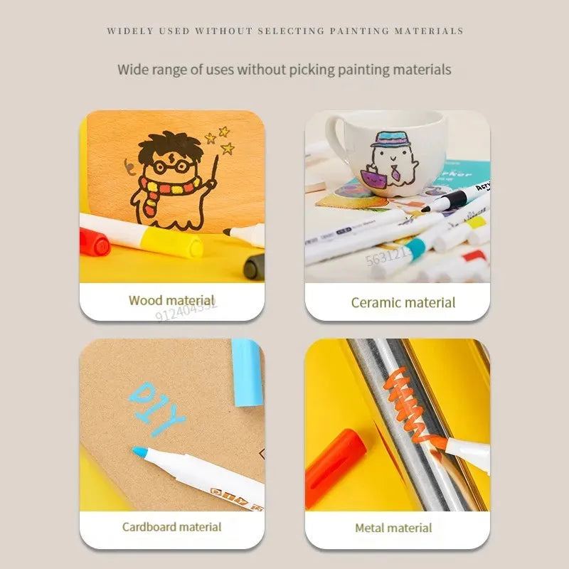Colors Acrylic Marker Rock Painting Kit for Kids