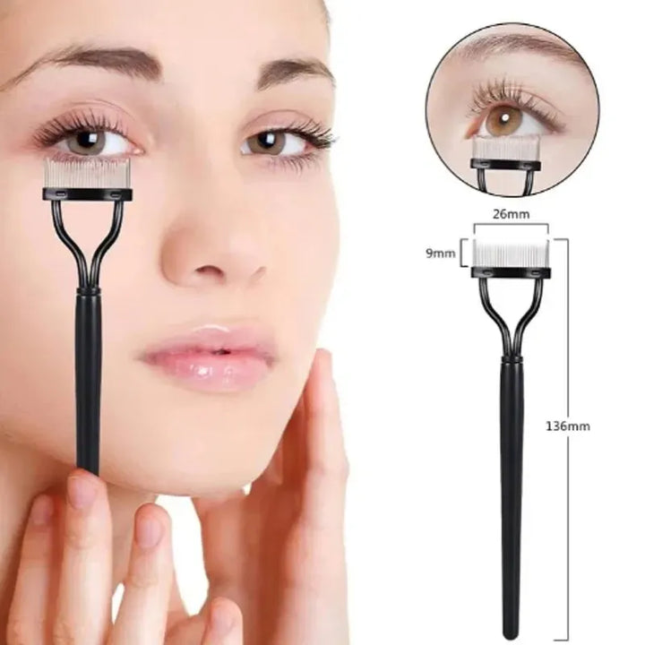 Lash CombEyelash Steel Comb Half Arc Teeth Eyelash Assistant Eyelash Tools Eyelash Setting Comb Eyebrow Brush Eyelash Steel Comb
