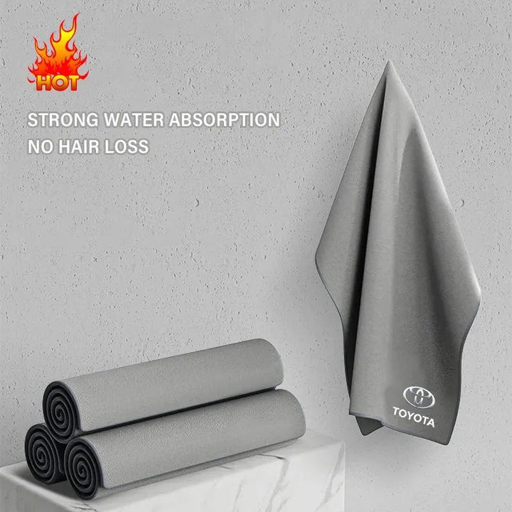 Car Microfiber Cleaning Towel Car Washing Car Styling Accessories For Toyota C-hr Corolla Camry Rav4 Yaris Hilux Prius Avensis
