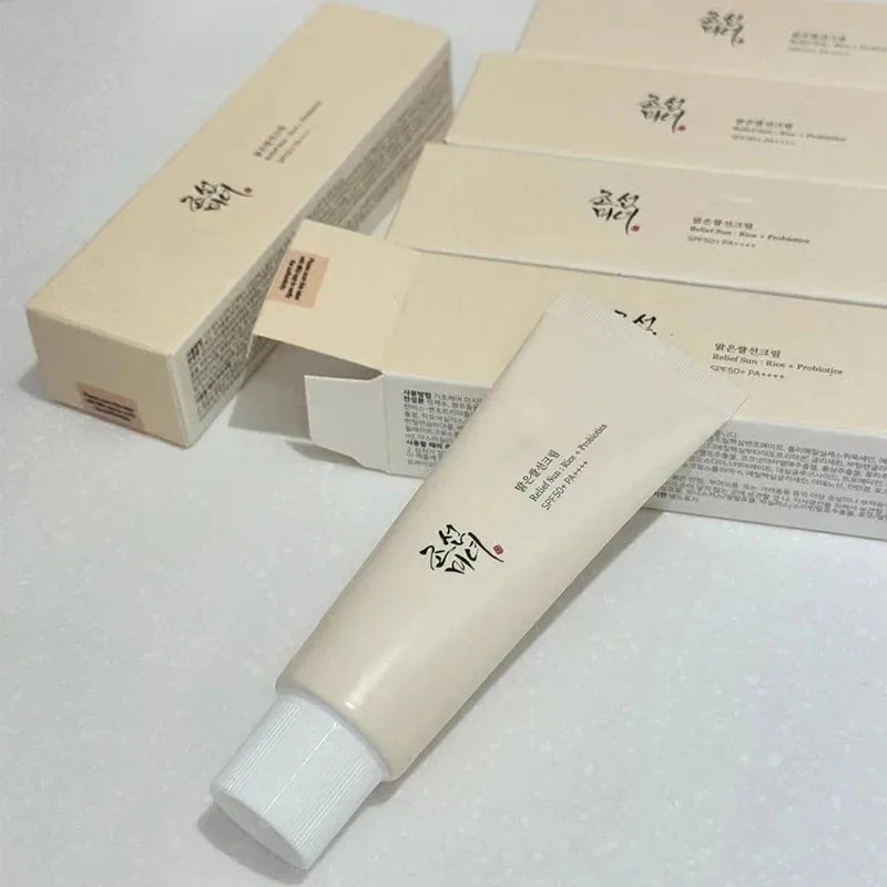 Korean Rice Nicotinamide Serum Set Sunblock Essence Oil Refreshing Toner Moisturizing Face Cream Skin Care