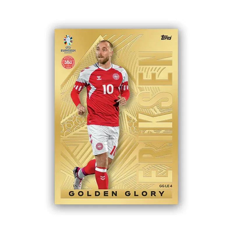 1Packs/ Topps Official Euro 2024 Match Attax - Golden Glory Full Box Exclusive Ballsuperstar Limited Signature Collection Card