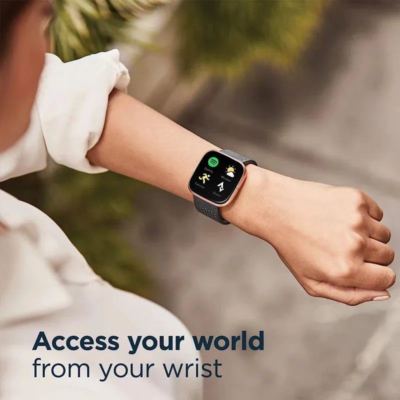 Fitbit Versa 2 Health and Fitness Smartwatch Heart Rate/Music/Alexa Built-In/Sleep Swim Tracking Sport Watch for IOS/Android