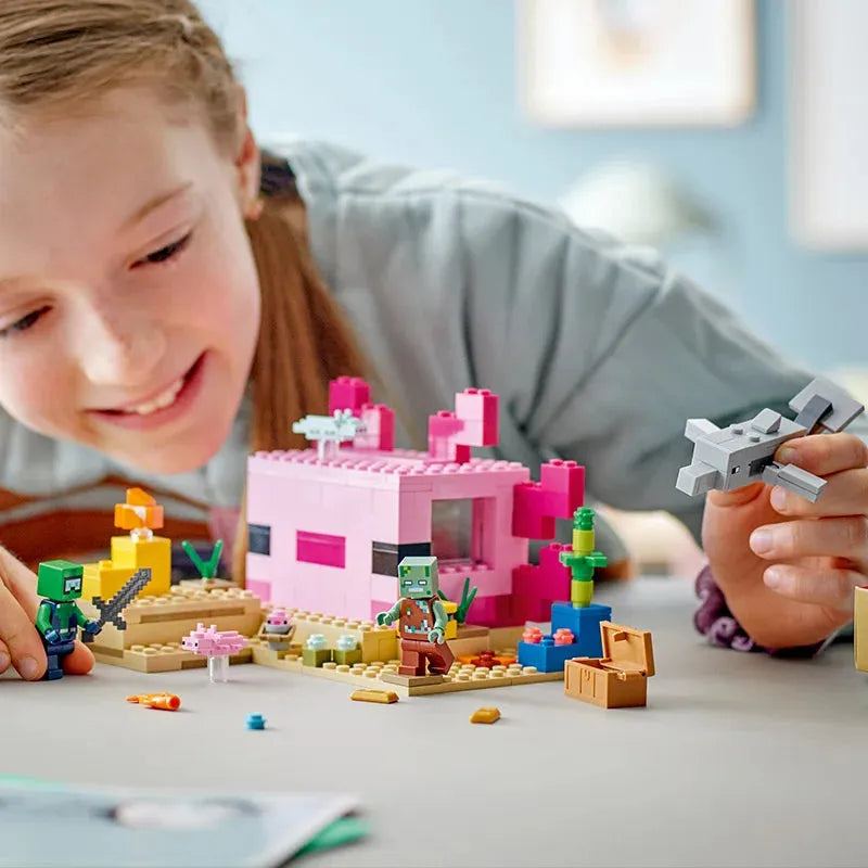 LEGO Minecraft 21247 American Salamander House Children's Puzzle Building Toy Gift