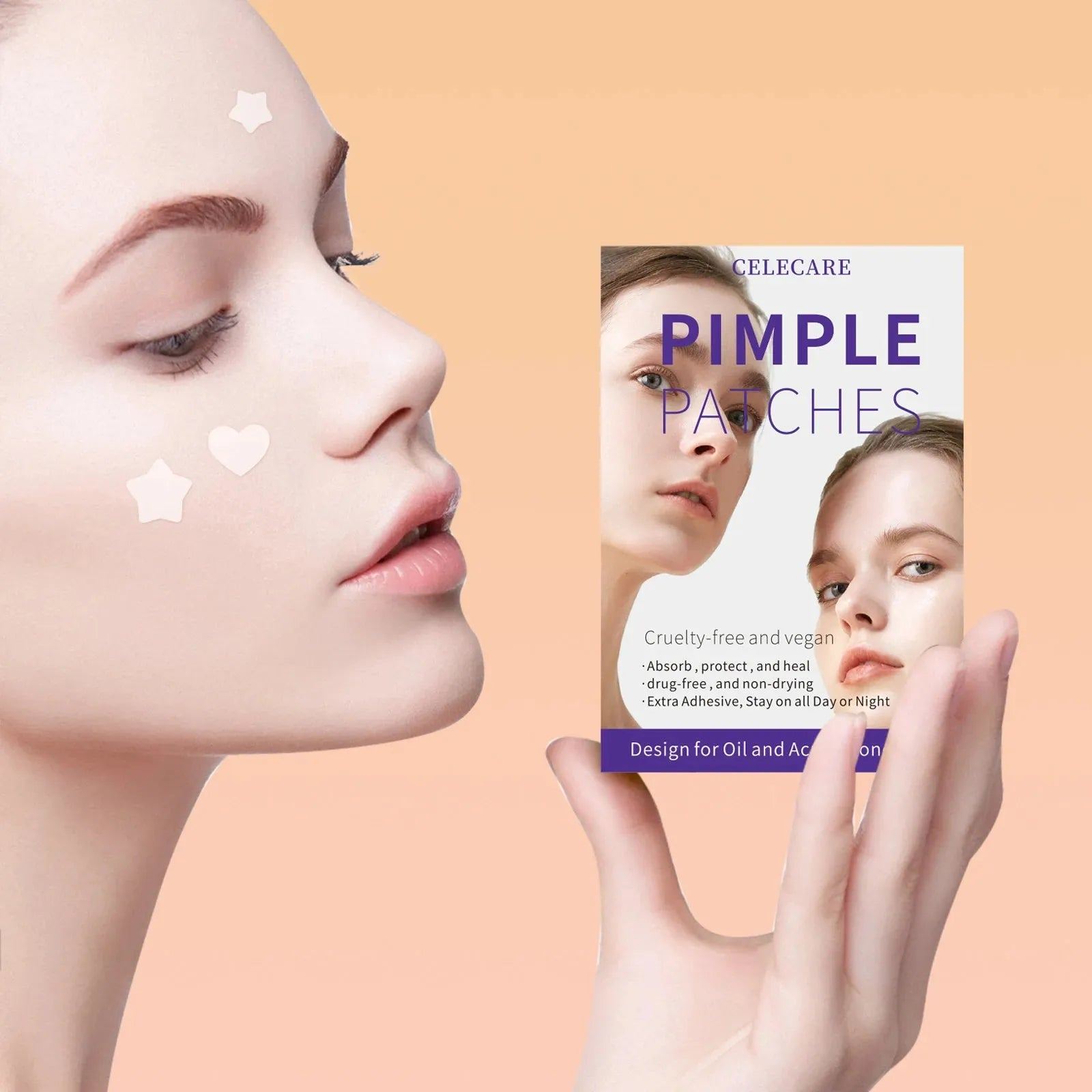 168pcs Patches Acne Patch Acne Pimple Patch Stickers Day Night Use Hydrocolloid Blackhead Blemish Removers Beauty Face Skin Care