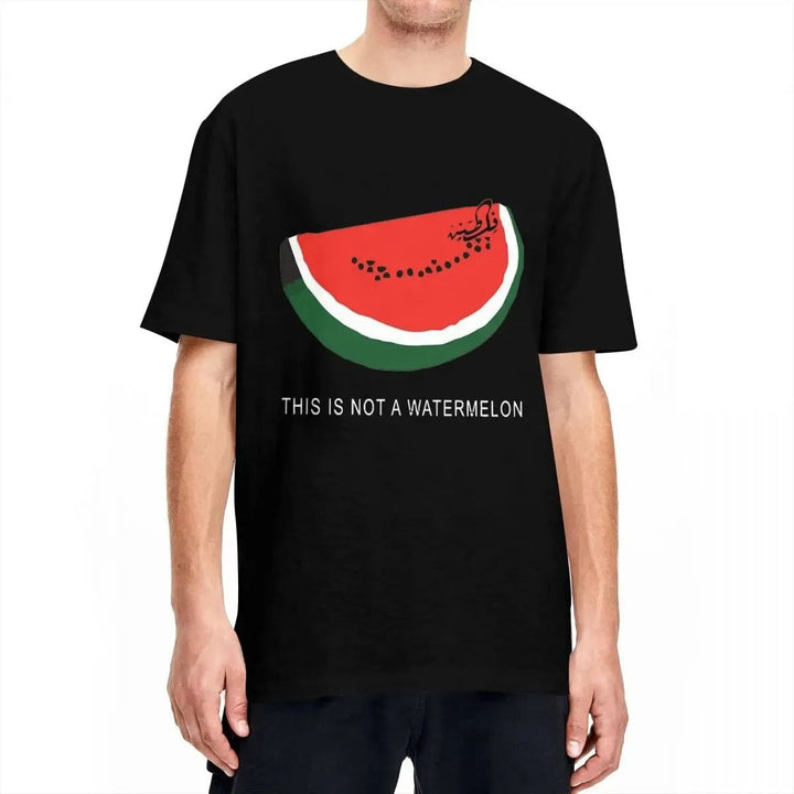 This Is Not A Watermelon Palestine Collection Tshirt Men's Cotton Clothing Priting Round Neck Short Sleeve