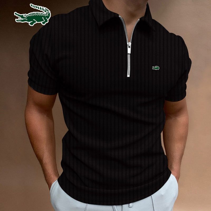 Men's Polo Shirt Fashion Stripe Short Sleeve