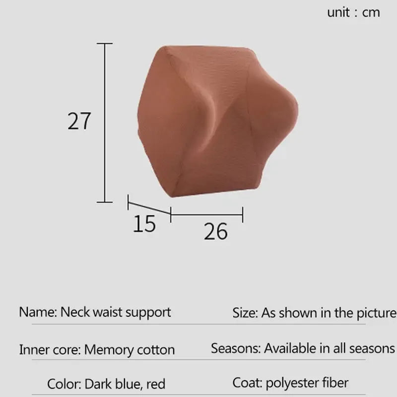 Car Seat Headrest Pillow Support Travel Universal Soft Neck Pillows Memory Foam Auto Car Accessories