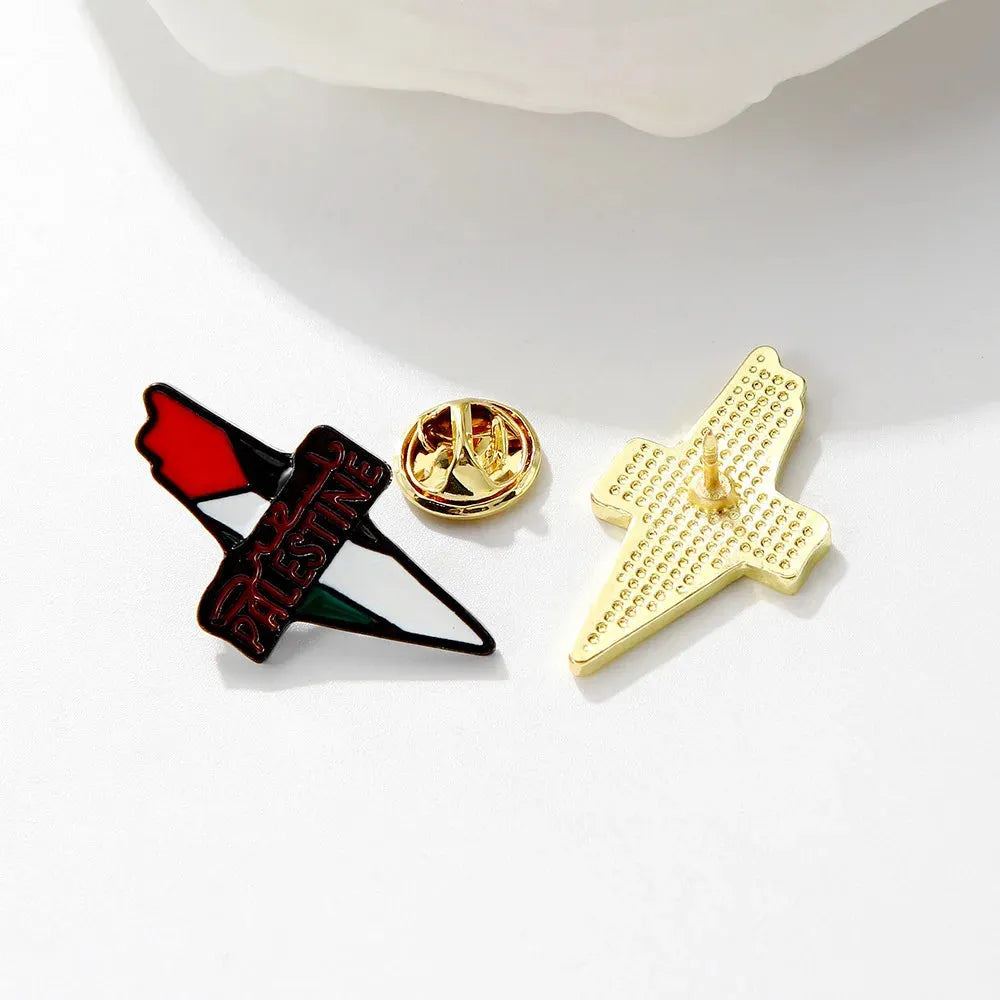 Stainless Steel Geometric Handala Boy Brooch Pin Badge Watermelon Backpack Personalized Charm Jewelry Accessories for Women Men