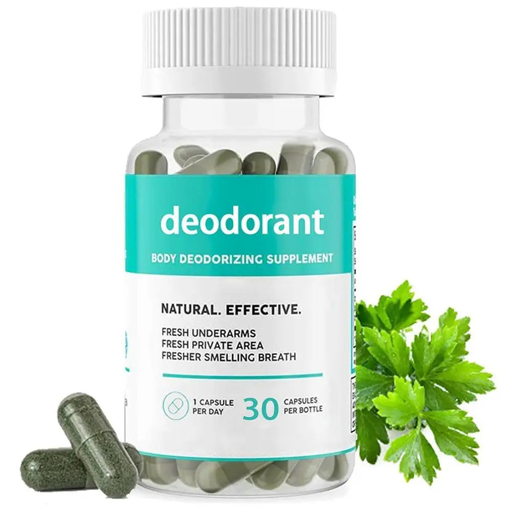 Deodorant Body Deodorizing Supplement Fresh Underarms Fresh Private Area Fresher Smelling Breath 30 Capsules Per Bottle
