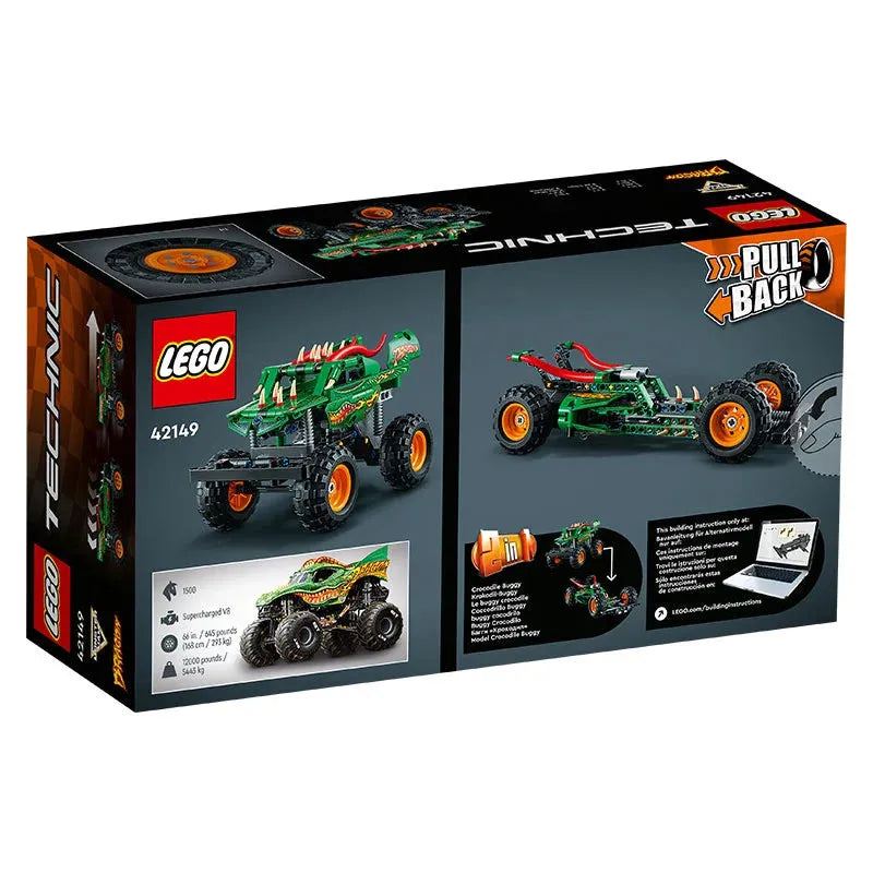 LEGO 42149 Mechanical Group Monster Jam Flame Flying Dragon Male And Female Puzzle Assembly Block Gift