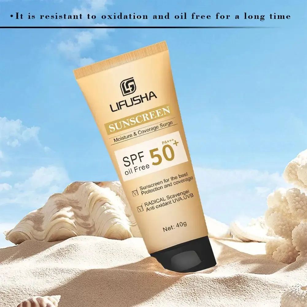 Sunscreen UV Isolate Moisturize Whitening Skin Care Ultraviolet SPF 50+,Makeup Lightweight Formula Sunscreen Cream