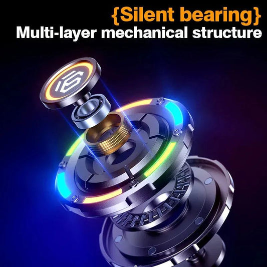 Fidget Spinner Papa Coin Push Card Stress Reliever Toys Metal Fingertip Gyroscope Spinning Top Desk EDC for Adults Kids Gift